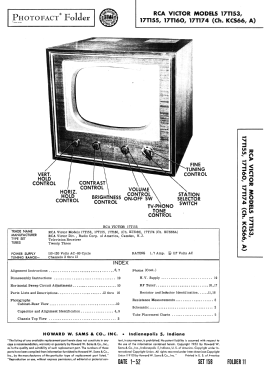 The Kendall 17T174 Ch= KCS66A; RCA RCA Victor Co. (ID = 3017088) Television