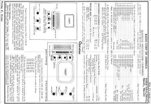 TRK-120 TV-Combination; RCA RCA Victor Co. (ID = 660482) TV Radio