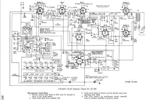 TRK-5 Ch= KC-3A, RC-429, RS- 89A; RCA RCA Victor Co. (ID = 978131) TV Radio