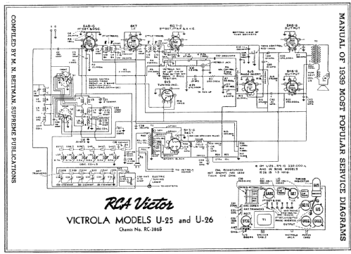 U25 Ch= RC-386B; RCA RCA Victor Co. (ID = 61557) Radio