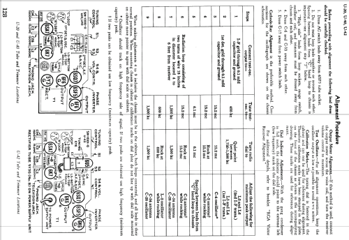 U40 Ch= RC-498A; RCA RCA Victor Co. (ID = 981010) Radio