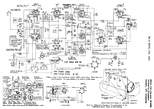 U42 Ch= RC-498B; RCA RCA Victor Co. (ID = 928621) Radio