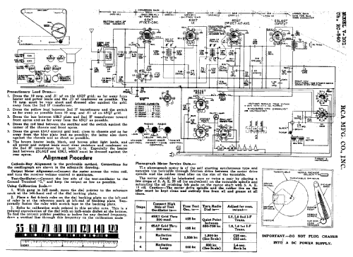 V-101 Ch= RC-540; RCA RCA Victor Co. (ID = 944371) Radio