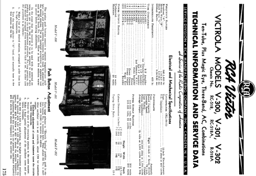 V302 Ch= R-518A; RCA RCA Victor Co. (ID = 1049758) Radio