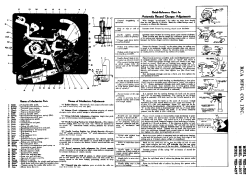 VHR407 Ch= RC-547A; RCA RCA Victor Co. (ID = 947754) Radio