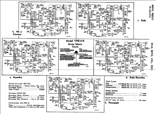 VHR-212 Ch= RC-574; RCA RCA Victor Co. (ID = 947914) Radio