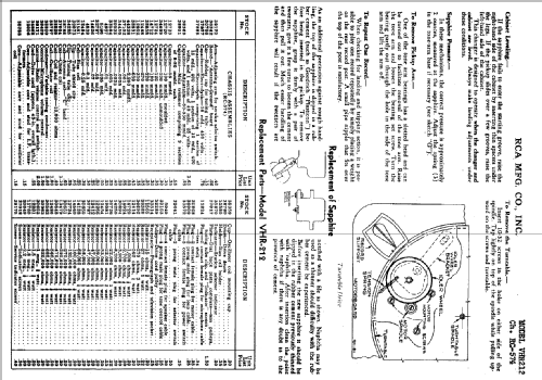 VHR-212 Ch= RC-574; RCA RCA Victor Co. (ID = 948061) Radio