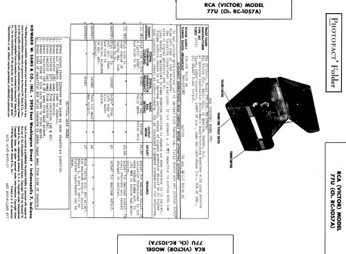 Victrola 77U Ch= RC-1057A; RCA RCA Victor Co. (ID = 968233) Radio