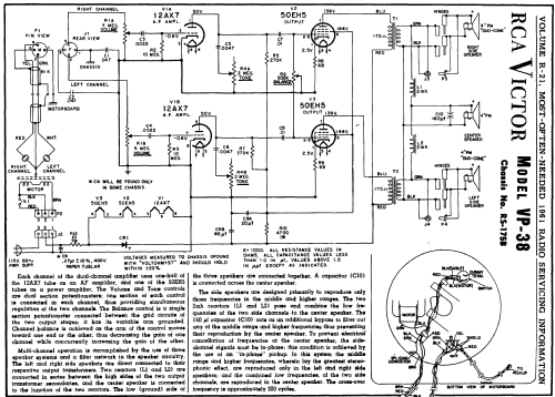 VP-38 Ch= RS-175B; RCA RCA Victor Co. (ID = 147405) R-Player