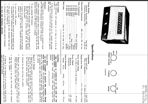 X711 Ch= RC-1070A; RCA RCA Victor Co. (ID = 253405) Radio