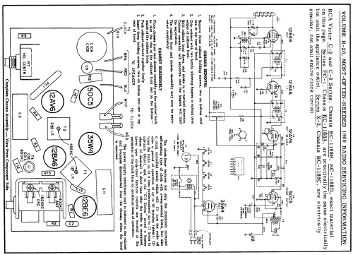 Doublet ID = 154174, 154157, and 154164 Ch=RC-1188C; RCA RCA Victor Co. (ID = 186065) Radio