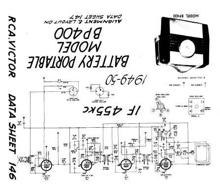 BP400 ; RCA Victor (ID = 833018) Radio