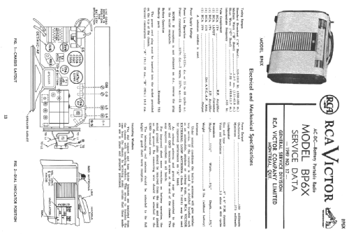 BP6X ; RCA Victor (ID = 2232659) Radio