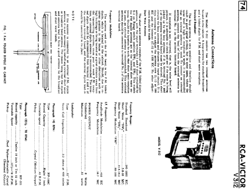 V312 ; RCA Victor (ID = 2146081) Radio