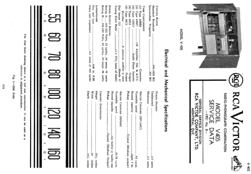 V405 ; RCA Victor (ID = 2231587) Radio