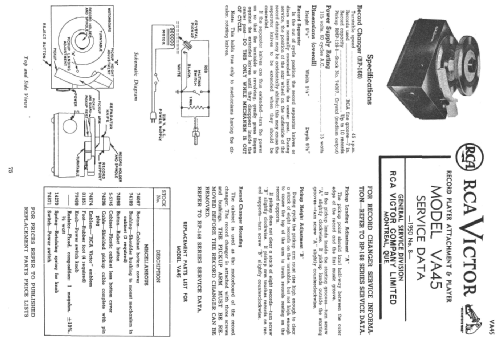 VA45 ; RCA Victor (ID = 2238227) Enrég.-R