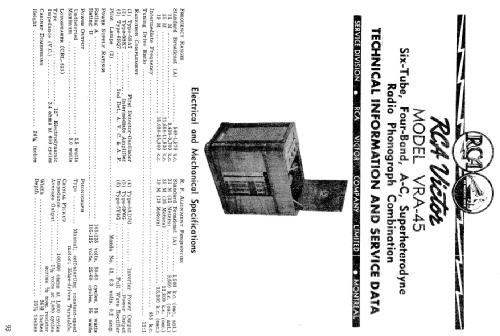 VRA-45 ; RCA Victor (ID = 2235366) Radio