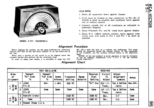 X511 ; RCA Victor (ID = 2138683) Radio