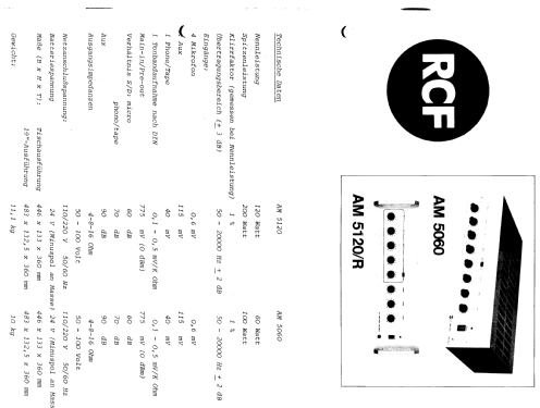 AM-5060; RCF; Reggio Emilia (ID = 984306) Ampl/Mixer