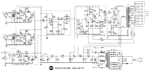Amplificatore AM715; RCF; Reggio Emilia (ID = 1341782) Ampl/Mixer