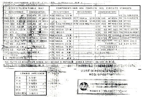 Unitá di potenza UP 60; RCF; Reggio Emilia (ID = 2108636) Ampl/Mixer