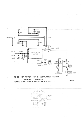 RF Power SWR & Modulation Tester RS-301; Reace Electronics (ID = 3098355) Amateur-D