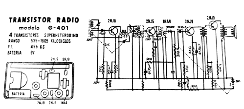 Transistor Radio G-401; Realtone Electronics (ID = 2414459) Radio