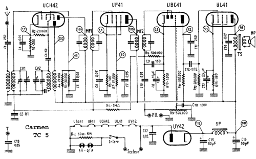 Carmen TC5; Recta; Paris (ID = 381704) Radio