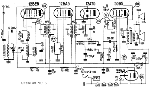 Gramlux TC5; Recta; Paris (ID = 371905) Radio