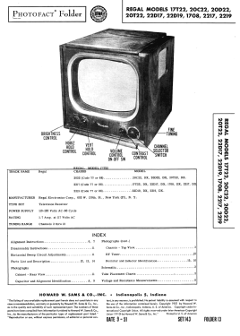 1708DX Ch= 2217 ; Regal; New York NY (ID = 2952663) Television