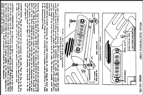 CR-761 ; Regal; New York NY (ID = 305053) Car Radio