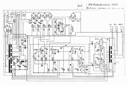 Kraftverstärkeranlage KR60; Reissmann (ID = 1282784) Ampl/Mixer