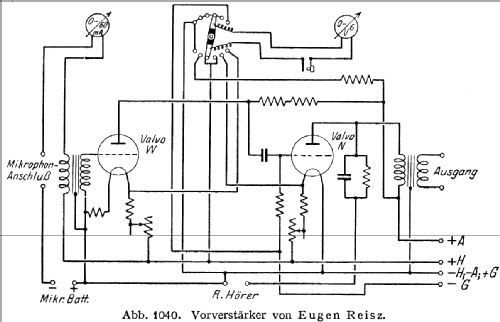 Vorverstärker ; Reisz, Eugen, (ID = 702451) Ampl/Mixer