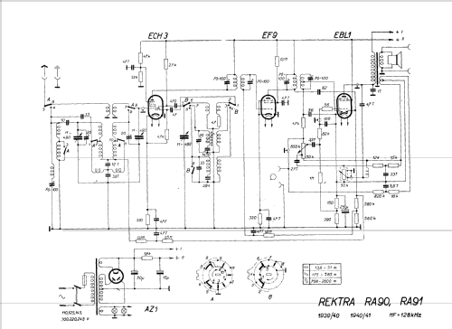 RA91; Rektra, Radioelektra (ID = 44052) Radio