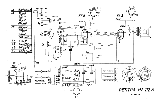 Rektra RA22; Rektra, Radioelektra (ID = 532012) Radio