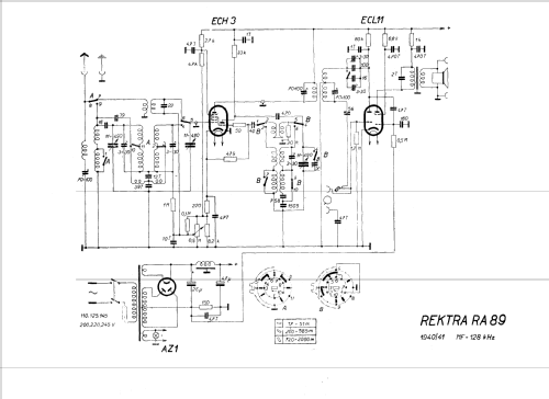 Rektra RA89; Rektra, Radioelektra (ID = 44055) Radio