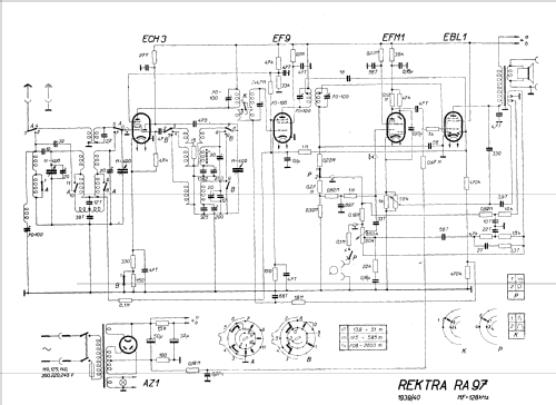 Rektra RA97 Radio Rektra, Radioelektra;; Praha, build |Radiomuseum.org