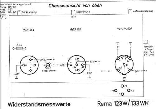 123W; REMA, Fabrik für (ID = 257059) Radio