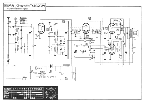 Gavotte 6104GW; REMA, Fabrik für (ID = 17623) Radio