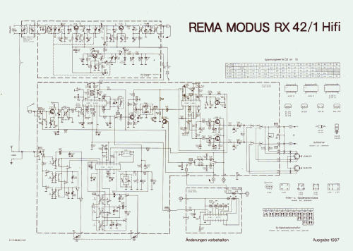 HiFi-Receiver Modus RX42/1; REMA, Fabrik für (ID = 2100715) Radio