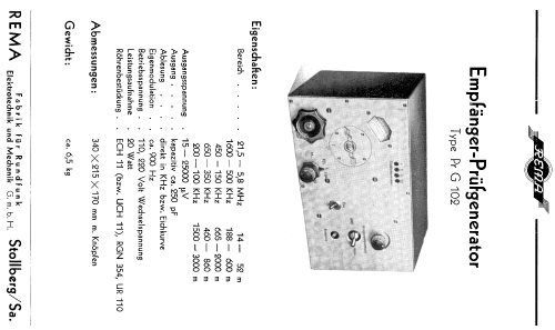 Pr.G.102; REMA, Fabrik für (ID = 1977704) Equipment