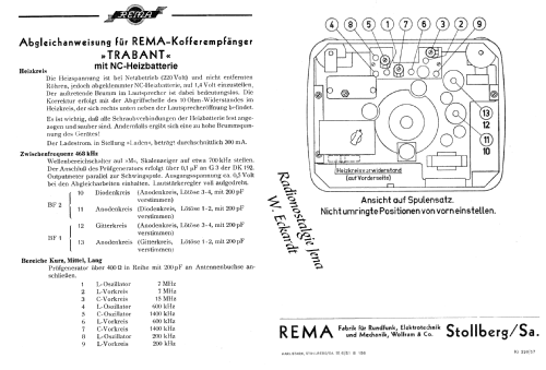 Trabant ; REMA, Fabrik für (ID = 512257) Radio