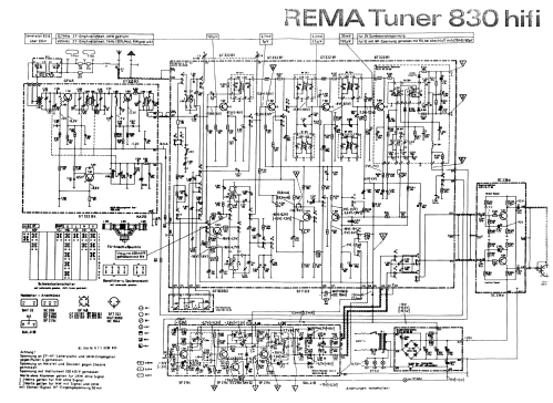 Tuner 830 Hifi; REMA, Fabrik für (ID = 654607) Radio