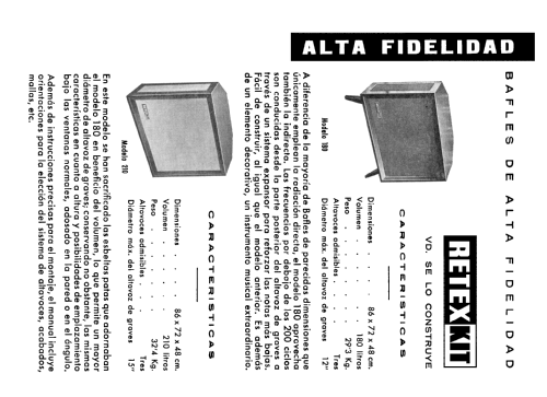 Bafle de Alta Fidelidad 210; Retex S.A.; (ID = 1537463) Speaker-P