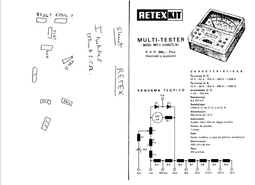 Multi Tester MT1; Retex S.A.; (ID = 1541433) Ausrüstung