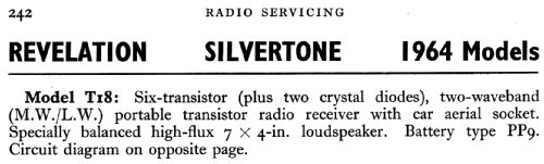 Silvertone T18; Revelation; Where? (ID = 770937) Radio