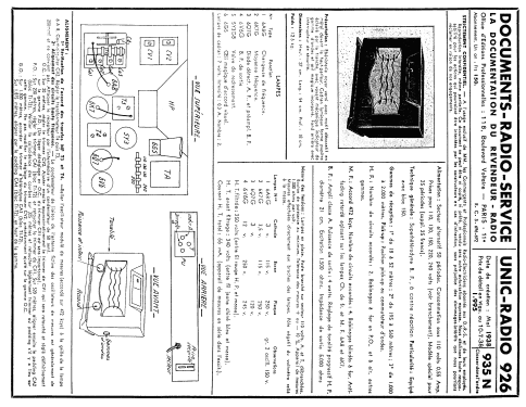 926; Unic-Radio - voir (ID = 2532638) Radio