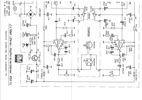 Kopfhörer-Verstärker RSK1U; RIM bzw. Radio-RIM; (ID = 1387869) Ampl/Mixer