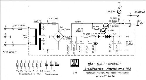 Netzteil-Baugruppe ems-NT3; RIM bzw. Radio-RIM; (ID = 2436241) Power-S