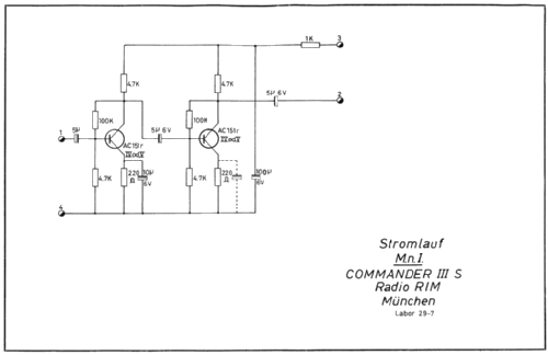 Transistor Vorverstärker Mn1; RIM bzw. Radio-RIM; (ID = 1724915) mod-past25